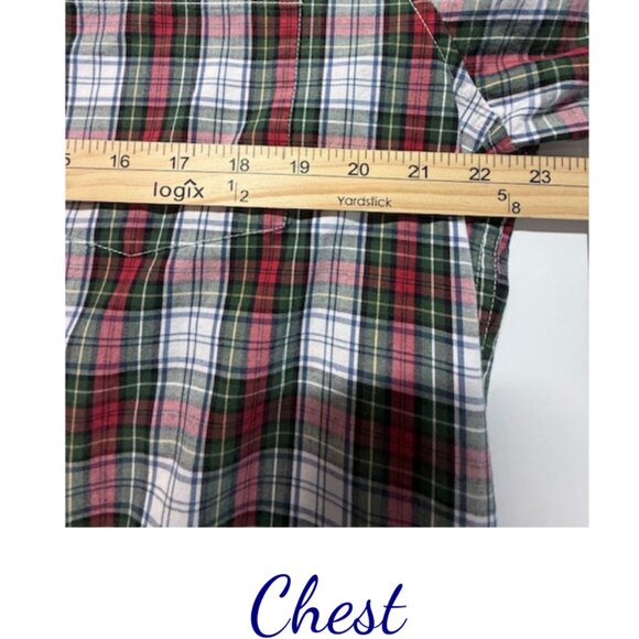 Izod Men’s Plaid Cotton Button-Down Shirt Size Large - Picture 5 of 7